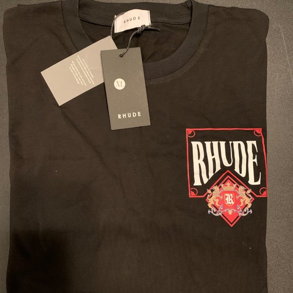 Rhude Black Graphic T-Shirt - Picture 3 of 9